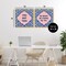 Stupell Industries Encouraging Words on Boho 2 Piece Black Framed Floater Canvas Set, design by Lettered and Lined